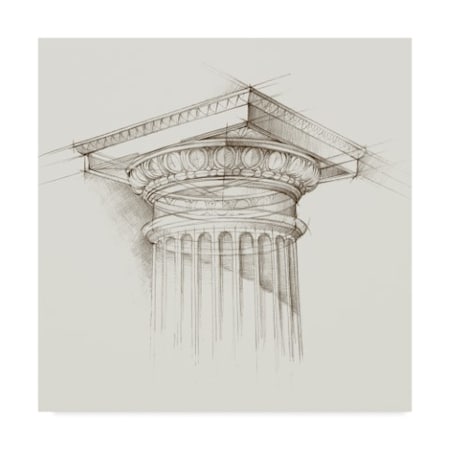 Ethan Harper 'Column Schematic I' Canvas Art,24x24
